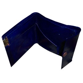 Treasures Of Morocco Moroccan Handmade Wallet Credit Card Leather Coin Change Pocket Small Navy