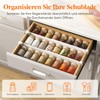 Lifewit Set of 4 Hanging Drawer Dividers, Adjustable, 8 cm