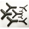 UKCABLE-TIES 2X Y-Piece Splitter Connector Hose Tube Pipe 3-Way Fuel