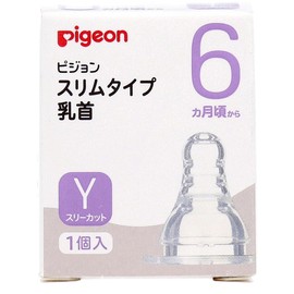 Pigeon 01163 Slim Type Nipple Replacement Nipples, Pack of 1, Y Type, Three Cut