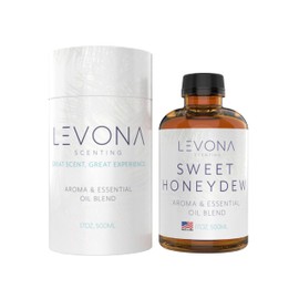 Levona Scent Essential Oil - Fresh Aroma for Home, Office, Hotel & Spa, Perfect in Humidifiers and Diffusers, Luxury Fragrance, With Nectarine, Rose, White Musk Notes - 500ml/ 17 fl oz, Sweet Honeydew