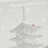 Mini Santa Greeting Life Christmas Card Japanese Style Kyoto SJ-29
