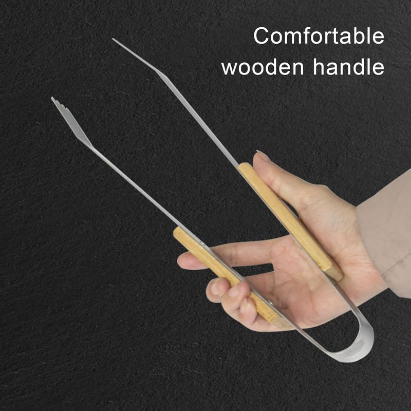 BBQ Tools Set 3Pcs With Wooden Handle Stainless steel Outdoor/Indoor