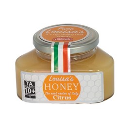 Louisa's Citrus Honey | Award-Winning Italian Raw & Pure Honey | TA 10+ (MGO 263+) | 100% Traceable | Sustainably Sourced | GMO, Gluten & Allergen Free | 350g