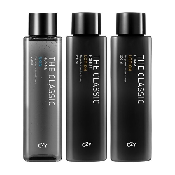 C2Y Men&#39;s Cosmetics The Classic Homme Skin 1 x + 2 Lotions (total 750ml)