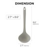 FIRGI Platinum Silicone Cooking Ladle for Baking, Scraping & Mixing,