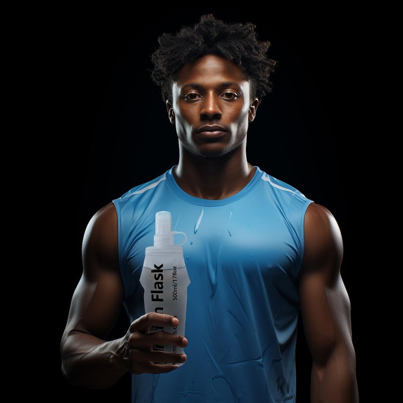 TXSN 150 ml Soft Flask, Hydration Flask Foldable Water Bottle