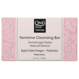 One With Nature Feminine Cleansing Bar Soap Petal Fresh 3.5 oz Bar Soap