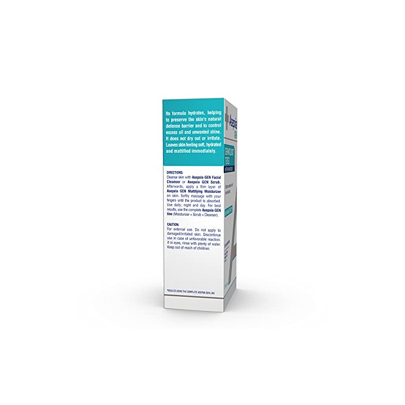 Asepxia GEN Moisturizing Mattifying Cream for Oily Skin, Neutralizes Unwanted