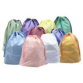 Drawstring Bag Hot Spring Bag Vinyl Storage Waterproof Pouch for Travel Business Trip Clothes Shoe Storage Bag Large Small S'M, Mixed Colors