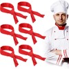 Shyyween 6 Pcs Chef Neckerchief Red Chef Scarf for Men