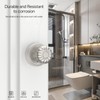 Amerdeco 1 Pack Brushed Satin Nickel Door Knobs Privacy Interior