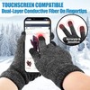 COOYOO Winter Gloves for Women and Men 1/2/3 Pairs,Touch Screen