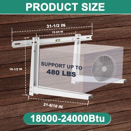 Cenipar Mini Split Mounting Bracket for 18000 Btu to 24000 Btu Mini Split Air Conditioner Mini Split Wall Mounting Bracket, Support Up to 480 Lbs Mini Split Bracket