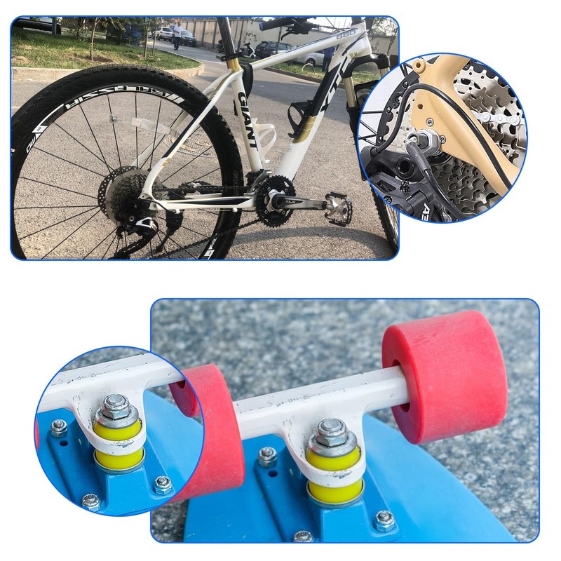 Nuts M8 Stainless Steel Nuts, 45 Pieces Hex Nuts, Self-Locking