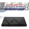 Magnetic Fireplace Cover for Energy Saving, Magnetic Fireplace Blanket for