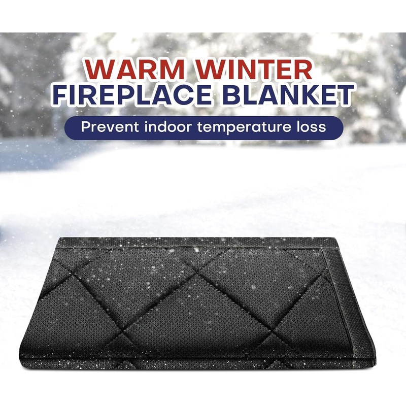 Magnetic Fireplace Cover for Energy Saving, Magnetic Fireplace Blanket for
