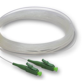 Conectra® - Fibre Optic Cable Transparent OS2 LC/APC to LC/APC Ideal for Home Networks Suitable for Deutsche Telekom, Vodafone, 1&1, German Fibre Optic and Many More (Length 20 Metres)