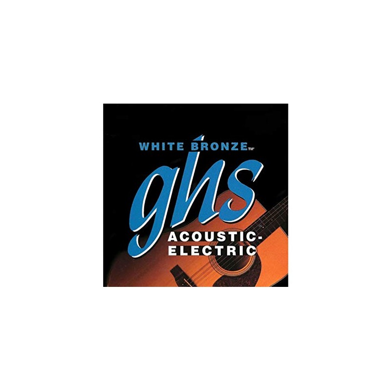GHS WB12L Light White Bronze 12 String Acoustic Guitar Strings