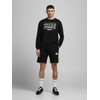 JACK & JONES Men's Sweat Shorts, Soft, black, xxl