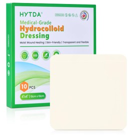 10 Pack Hydrocolloid Bandages, 4" x 4" FSA or HSA Wound Dressing