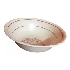 plasticos genericos Plato Pozolero Hondo 20 Cm Melamina, Incluye 6 Piezas