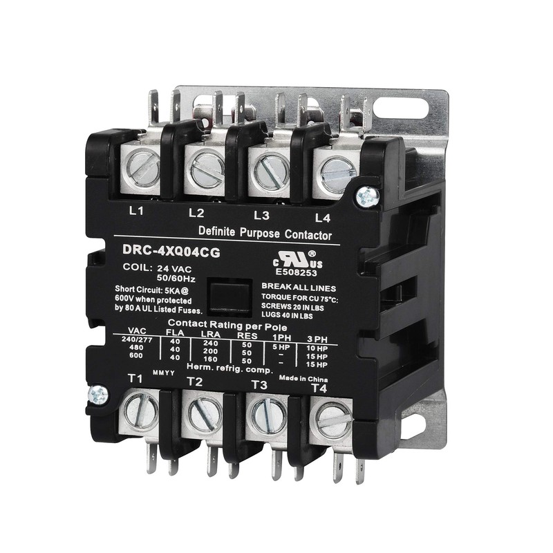 SUNLEE 4 Pole 40 Amp 50 RES 208/240V Coil Contactor