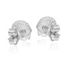 Ocean's Beauty Scallop Sea Shell .925 Sterling Silver Stud Earrings