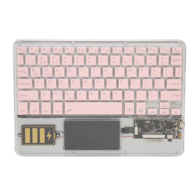 Wireless Bluetooth Keyboard Multifunctional Acrylic Keyboard for Windows for Android