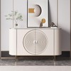 MOROBOR Half Moon Drawer Handles, 4PCS Brushed Nickel Semi Circle