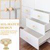 lixulluo 4 PCS Gold Cabinet Knobs Knurled Wardrobe Handles Single