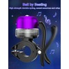 Bike Bell with RGB Lights, Bike Bell for 19-31.8mm Bicycle