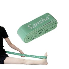 Sansha 91AH0001 Stretch Loop Band (Green) 37.8 x 1.6 x 0.1 inches (96 x 4 x 0.4 cm), 9 Loops