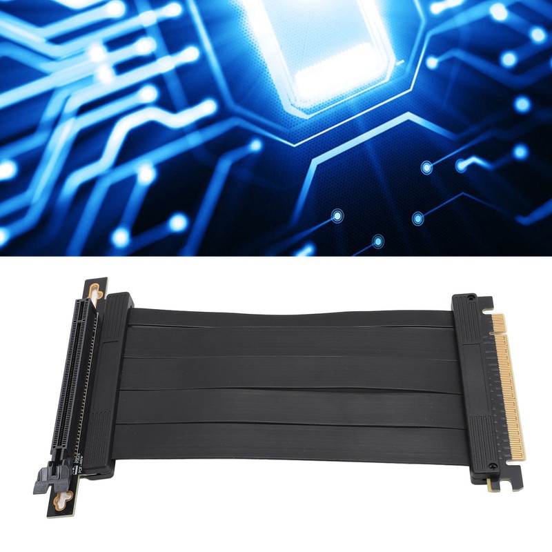 PCIE 4.0 X16 Extender 90 Degree 26GB/s 5.9 Inch Shielded