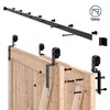 SMARTSTANDARD 9 Feet Bypass Sliding Barn Door Hardware Kit -