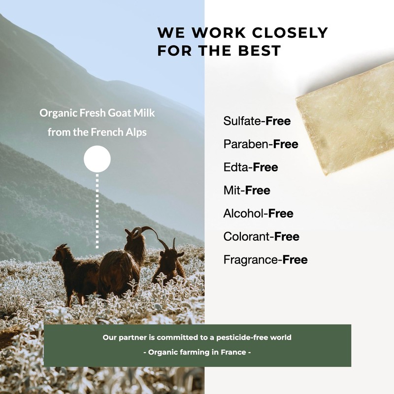 Organic Fresh Goat Milk Soap - Mask Soap for Extremely