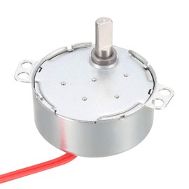 uxcell Synchronous Gear Motor AC 24V 0.9-1.1RPM 50-60Hz Electric Motor CCW/CW 4W for Electric Fan