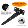 2 Pack T Hinges 150mm (6") with Screws, Heavy Duty