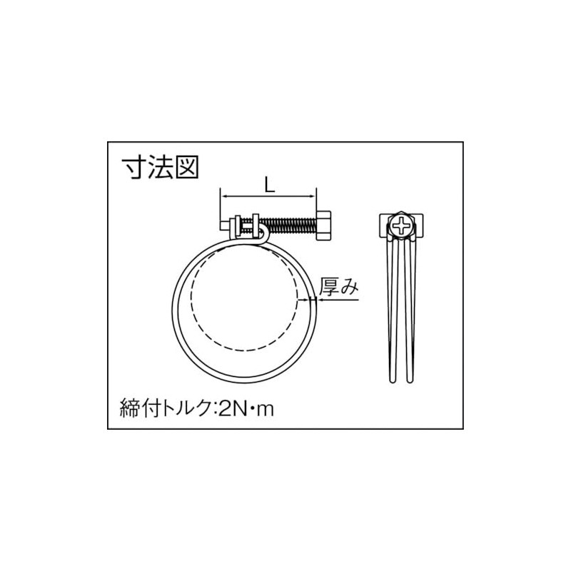 TRUSCO TWB-22 Screw Type Wire Band, Tightening Diameter 0.7 -