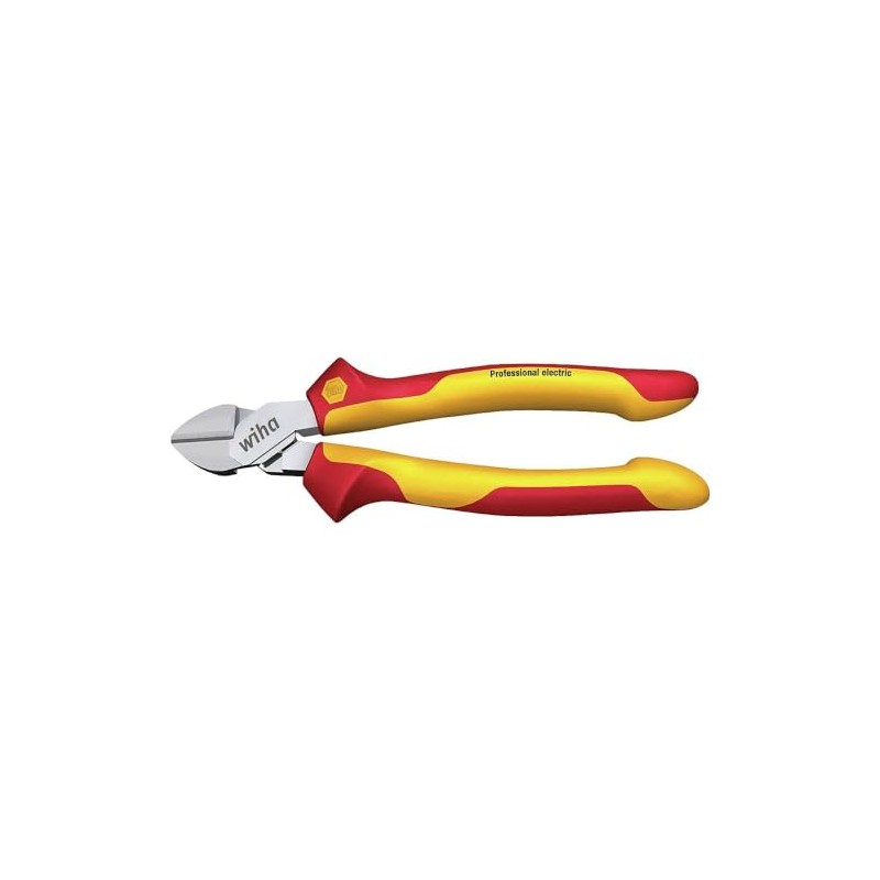 Wiha 43340 Professional Electric with DynamicJoint Side Cutters, Red /