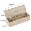 wm Homebase Woven Storage Basket Polypropylene Bathroom Basket with Lid