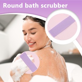 Body Scrubber,Skin Cleansing Massager - Portable Exfoliator Back Scrubbing Tool for Shower Bathtub Skin Care Home Gym Travel Post-Workout Bathroom