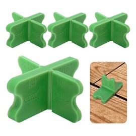 8 Pack Deck Spacer Tool, 4 Thicknesses 1/16", 1/8", 3/16", 1/4", Durable ABS Plastic Deck Board Spacers Jig Spacers Clamp Tool for Pressure Treated Lumber, Composite Decking (8)