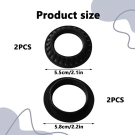 Lamp Shades, Light Sockets Shade Rings, 4pcs E27 E26 Lamp Shade Collar Ring, Black Base Screw Rings Replacement for DIY Light Fixtures, Table Lamp, Lamp Holder Fixing Ring, Lamp Shade Adapter