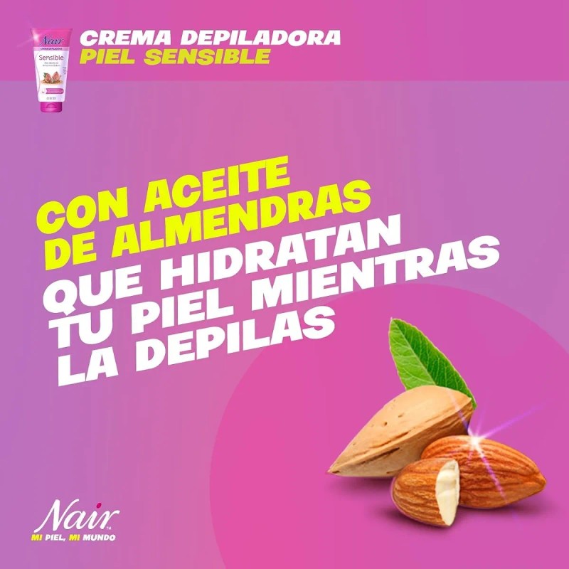 Crema Depiladora Piel Sensible Brazos Axila Bikini