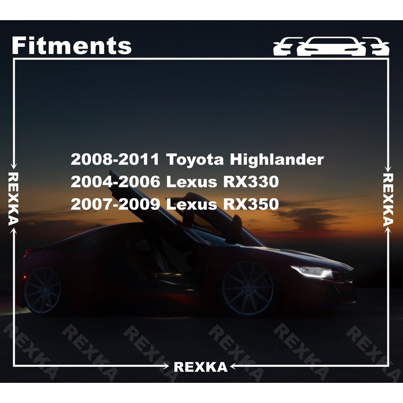 Rexka Center Shield Clip Push-Type Retainers for Lexus Toyota 51453-48010
