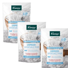 Kneipp Salt Unscented 500g Set of 3 Natural Bath Salt for Sensitive Skin Skin Soothing Mild Body / 크나이프 솔트 무향 500g 3개 세트 민감성 피부용 천연 입욕제 피부 진정 순한 바디