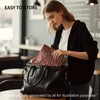 CPNVWA Genuine Leather Laptop Sleeve,Compatible with MacBook Pro 14 Inch