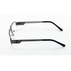 V.W.E. Khan Metal Rectangular Semi-Rimless Rectangle Reading Glasses Reader (Gunmetal,