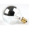 Bulbrite 25G16HM Half Chrome 25W Globe Shape Bulb